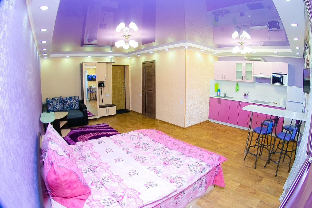Apartlux On Slavskogo 26 View River Öskemen Bagian luar foto